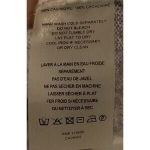 Margaret O’Leary  gray cashmere sweater